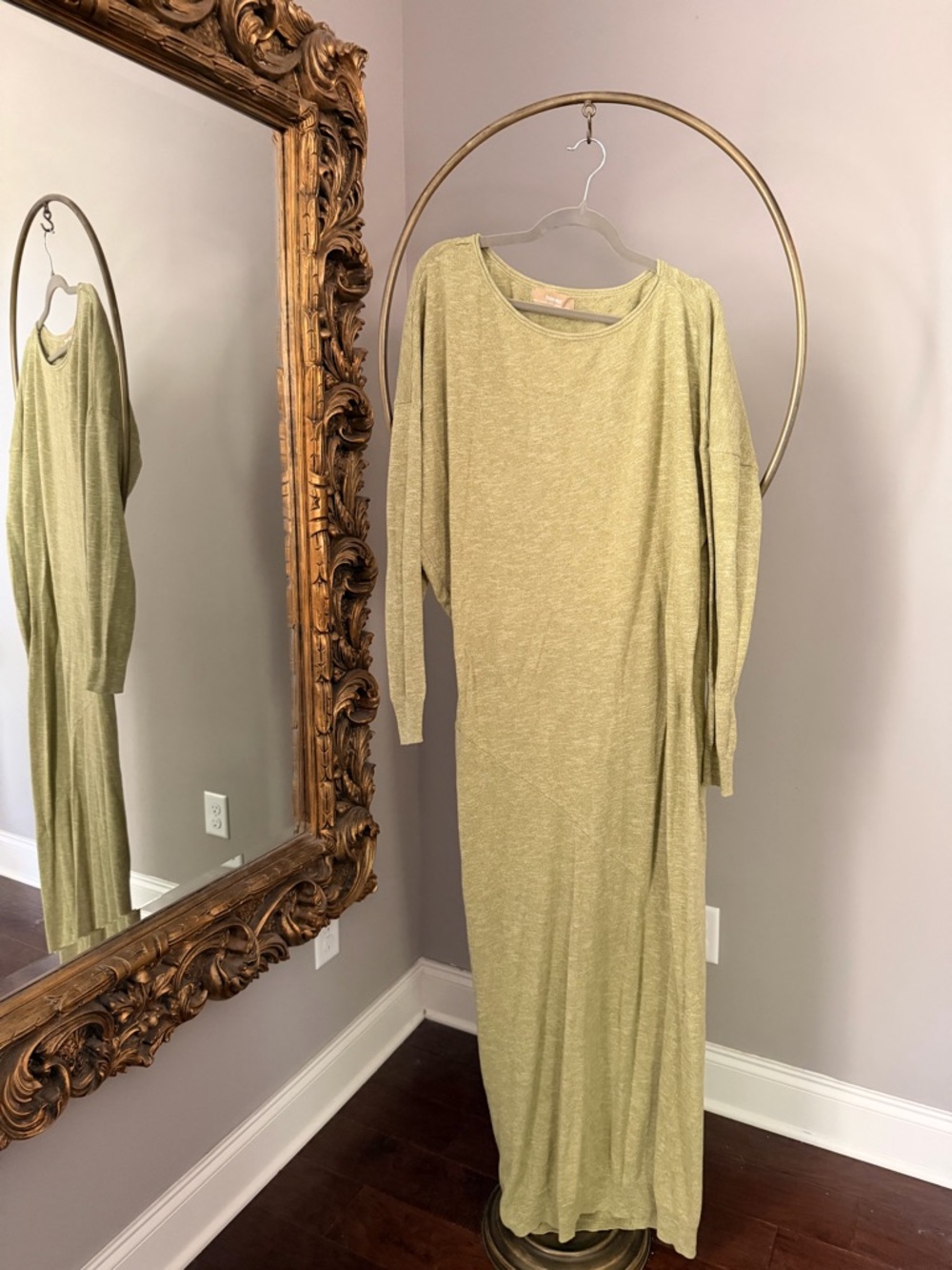 Free People Olive Green Long Knit Maxi Dress - Picture 5 of 7